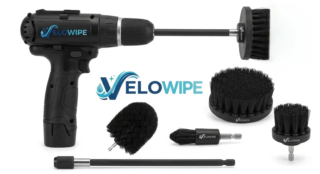 VeloWipe Professional Wheel Detailer Set – Das ultimative 5-teilige Bürsten-System für makellose Felgen - VeloWipe